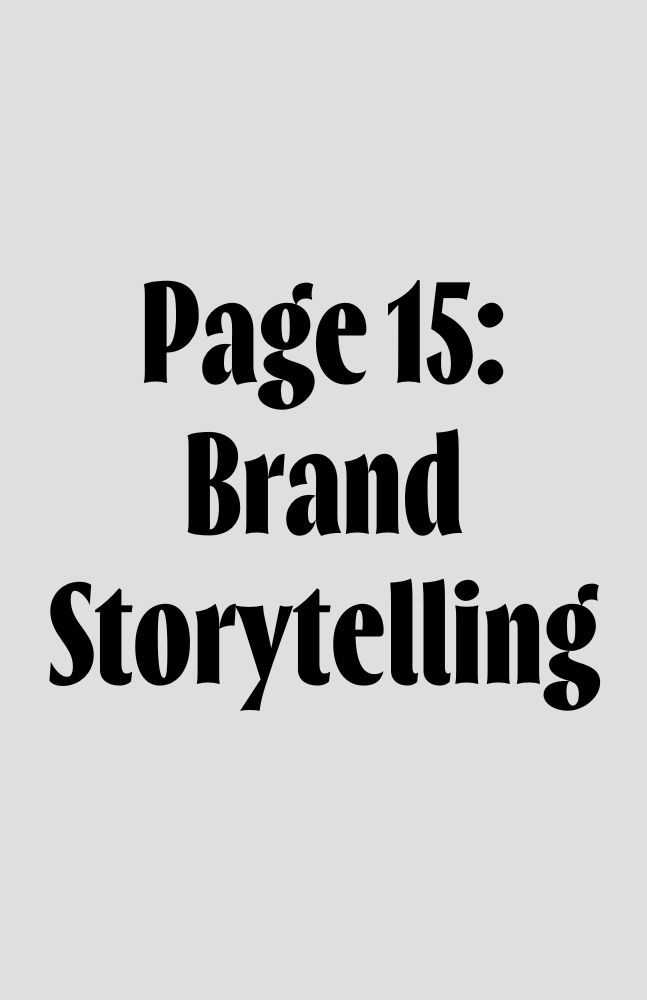 Start.MyDTCCatalog.com Page 15 - Brand Storytelling